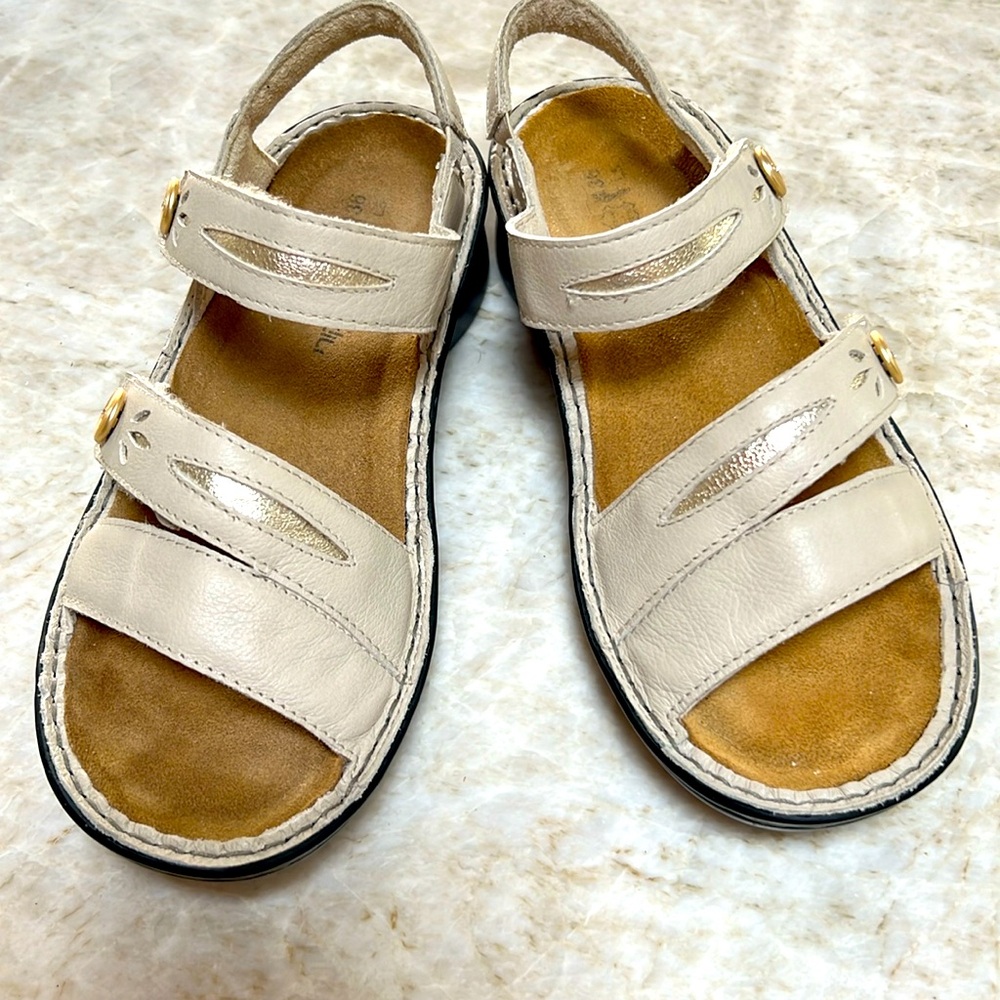 Naot leather sandals.